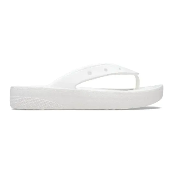 כפכפי אצבע פלטפורמה לנשים קרוקס Crocs 207714-100 Classic Platform Flip