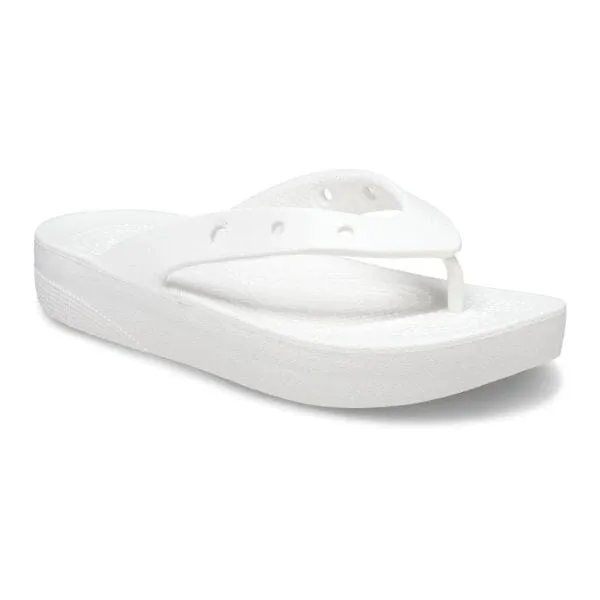 כפכפי אצבע פלטפורמה לנשים קרוקס Crocs 207714-100 Classic Platform Flip