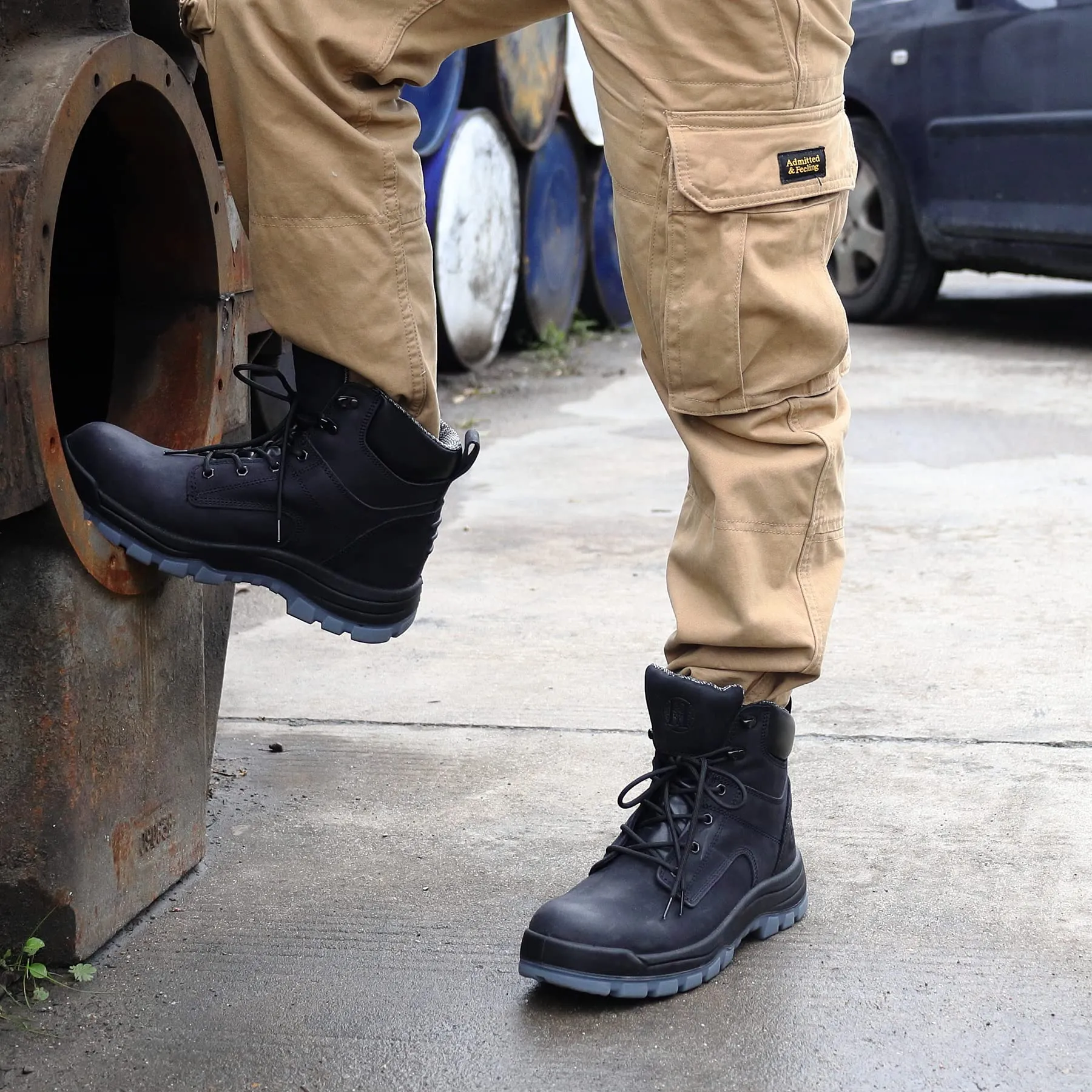 80N01BN/81N01BN Men's 6" Soft Toe / Composite Toe Slip Resistant Water Resistant Anti-puncture Work Boots Durable
