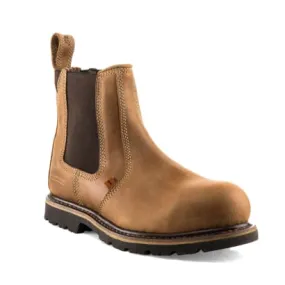 B1151 Buckbootz Tough as Nails Safety Dealer Boot in Light Brown