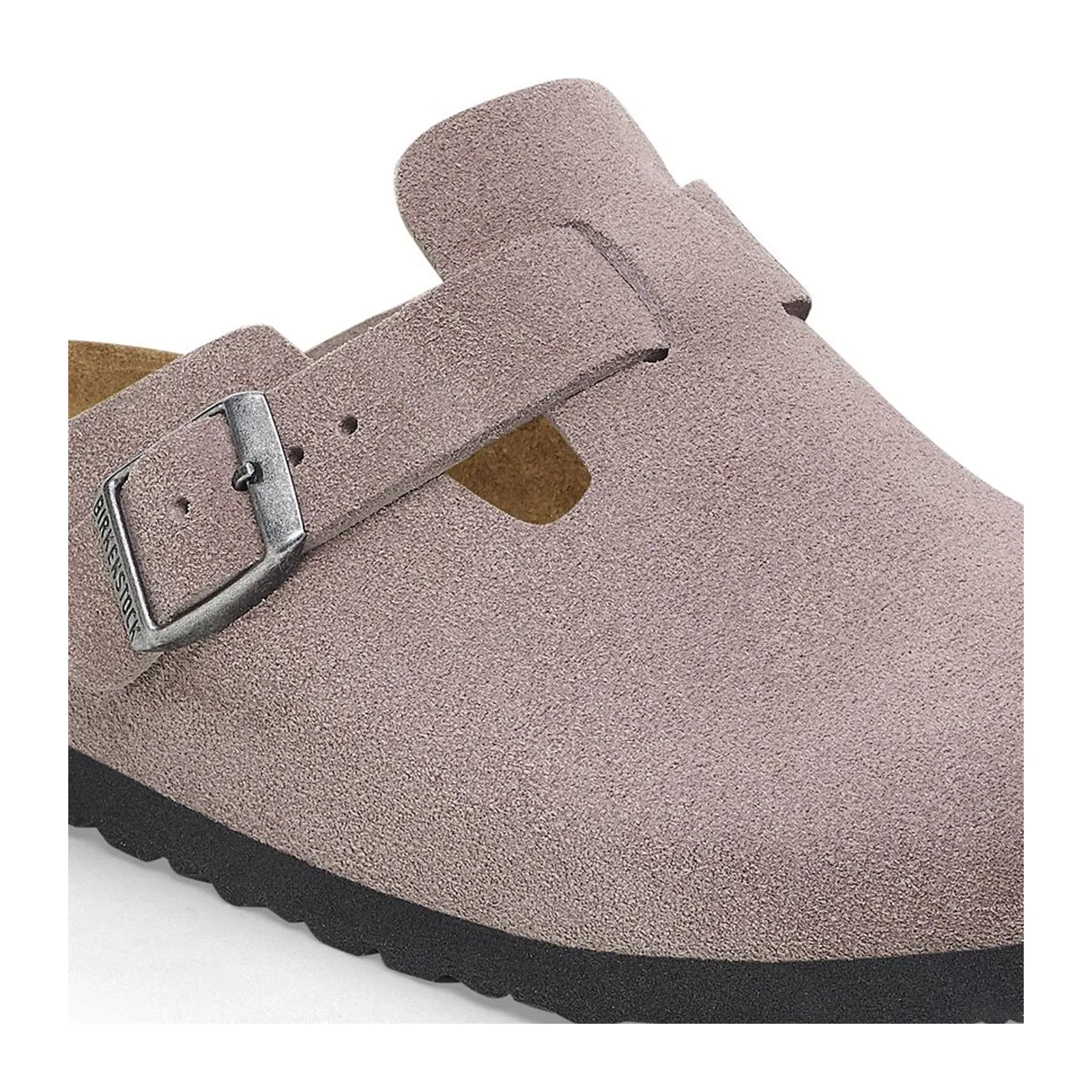 Birkenstock Boston Soft Footbed Narrow Clog (Women) - Faded Purple Suede
