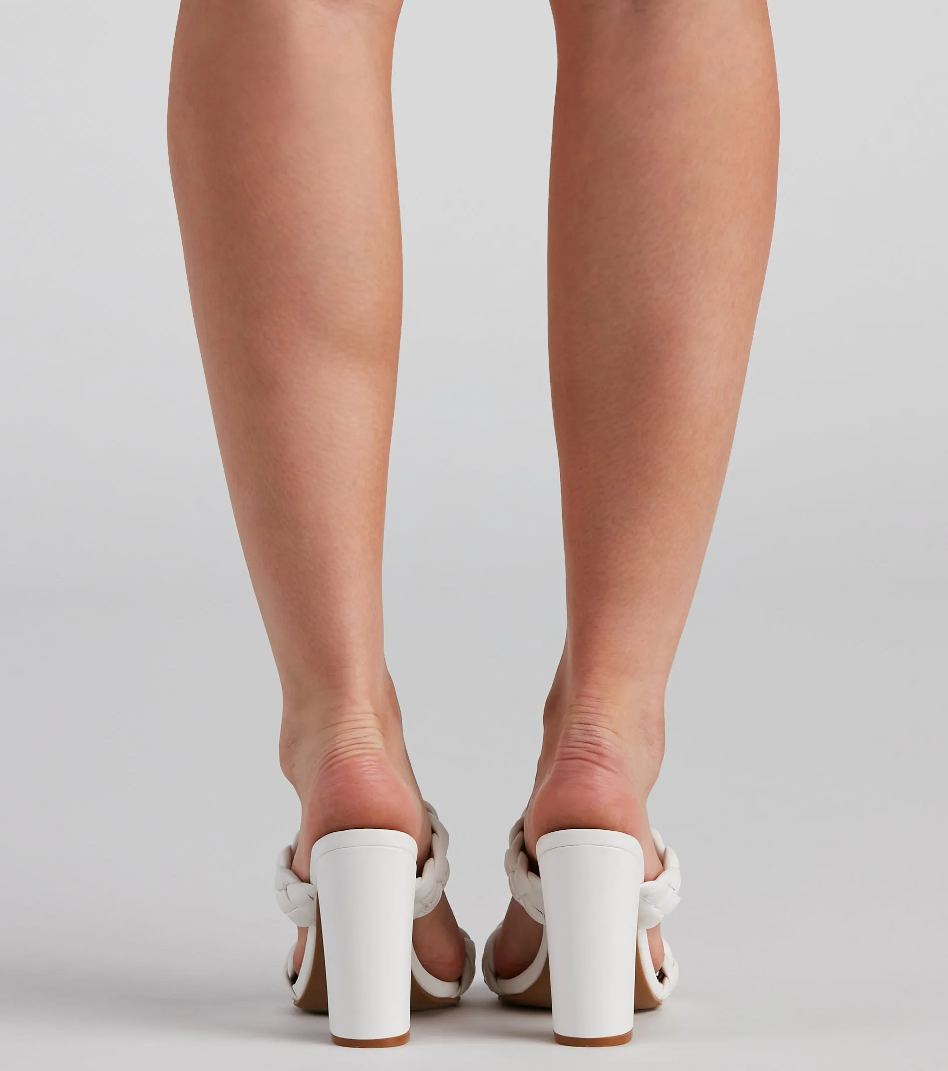 Braids For Days Block Heel Mules