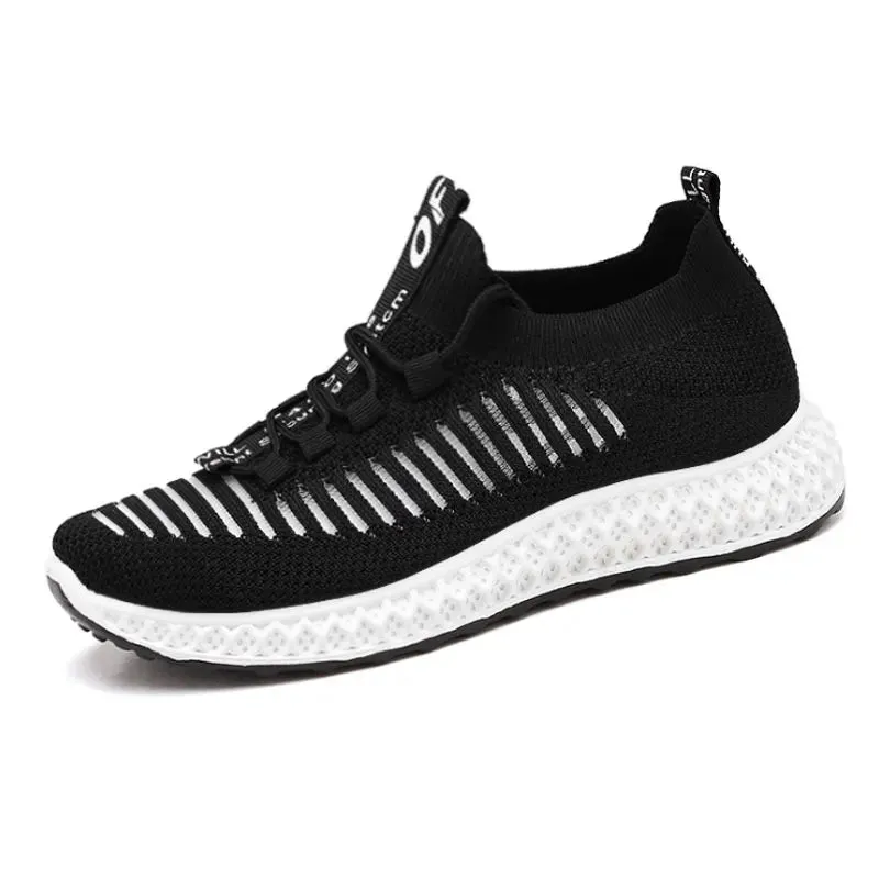 Casual Sneakers For Women Mesh Platform Breathable White Sport Sneaker Ladies Trainers Female Sock Sneakers Yellow Female Shoes