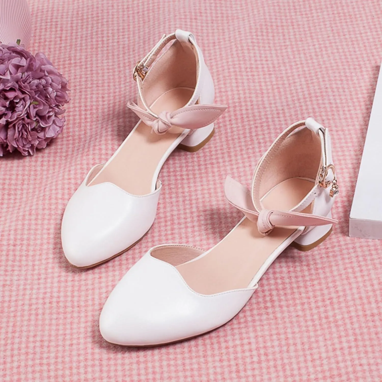 Children Shoes Thick Heels Sandals Wrapped Feet Single Shoes Fashionable Bow Sandals Kid Slippers Slipper for Girls