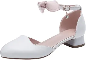 Children Shoes Thick Heels Sandals Wrapped Feet Single Shoes Fashionable Bow Sandals Kid Slippers Slipper for Girls