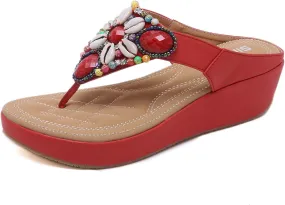 DKCHENH Summer flip flops, fashionable sandals, women's flat summer sandals for vacation and seaside wear.
