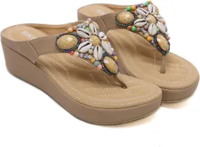 DKCHENH Summer flip flops, fashionable sandals, women's flat summer sandals for vacation and seaside wear.