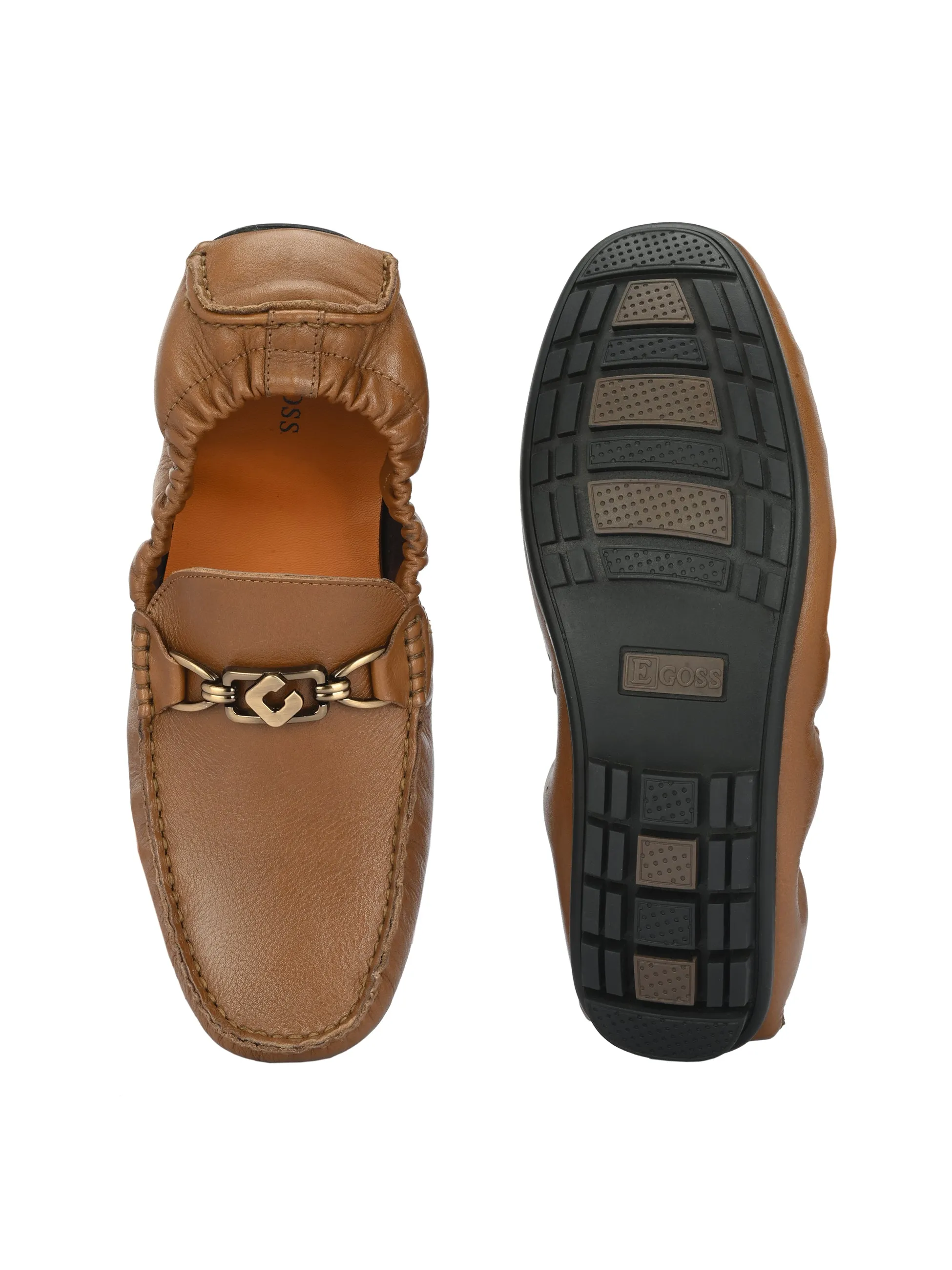 Egoss Gold Ultimate Socks Loafers For Men