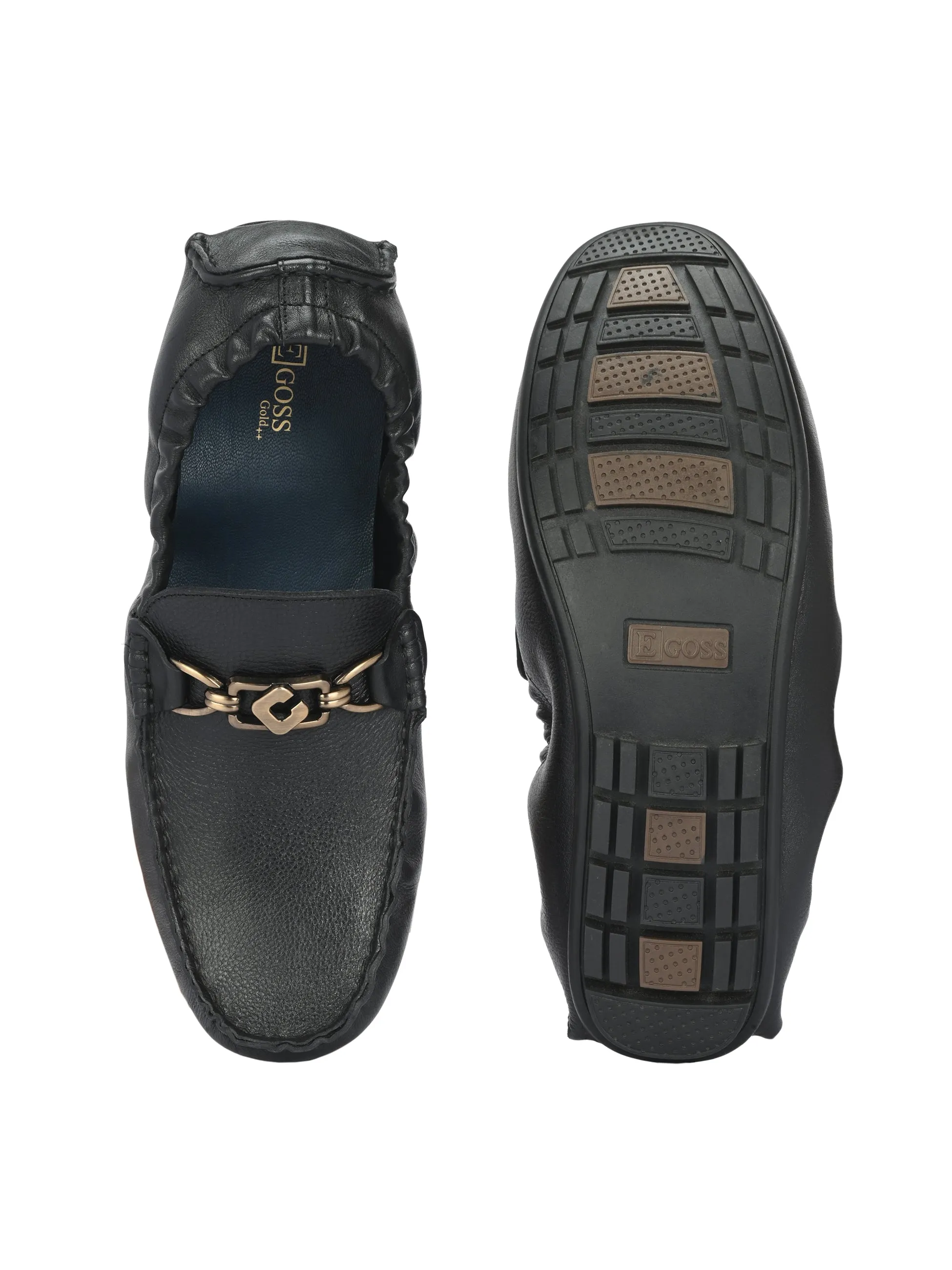 Egoss Gold Ultimate Socks Loafers For Men