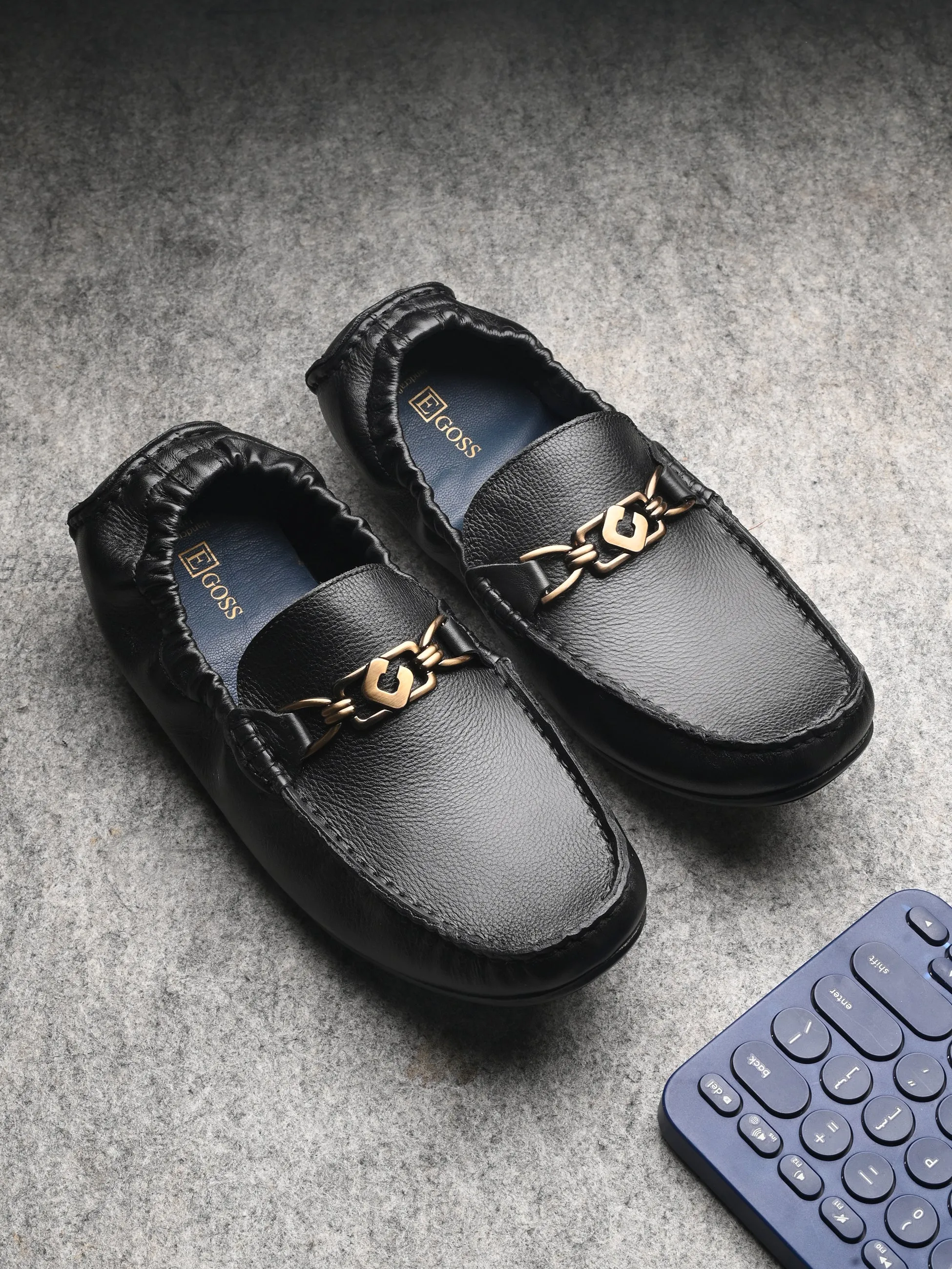Egoss Gold Ultimate Socks Loafers For Men
