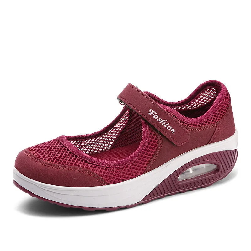 Fashionable Mesh Breathable Lightweight Women's Casual Sports Shoes