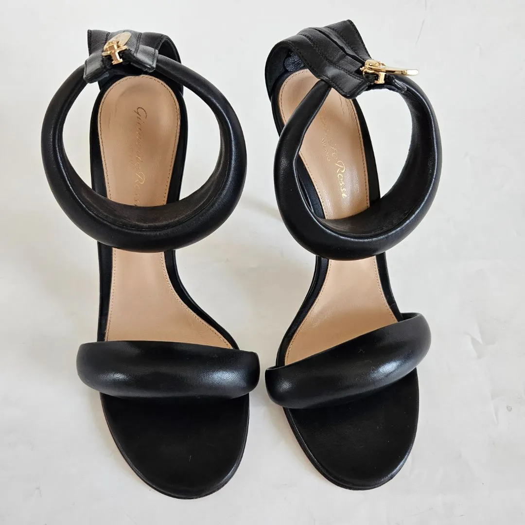 Gianvito Rossi Bijoux High Heel Sandals In Black Leather, 39
