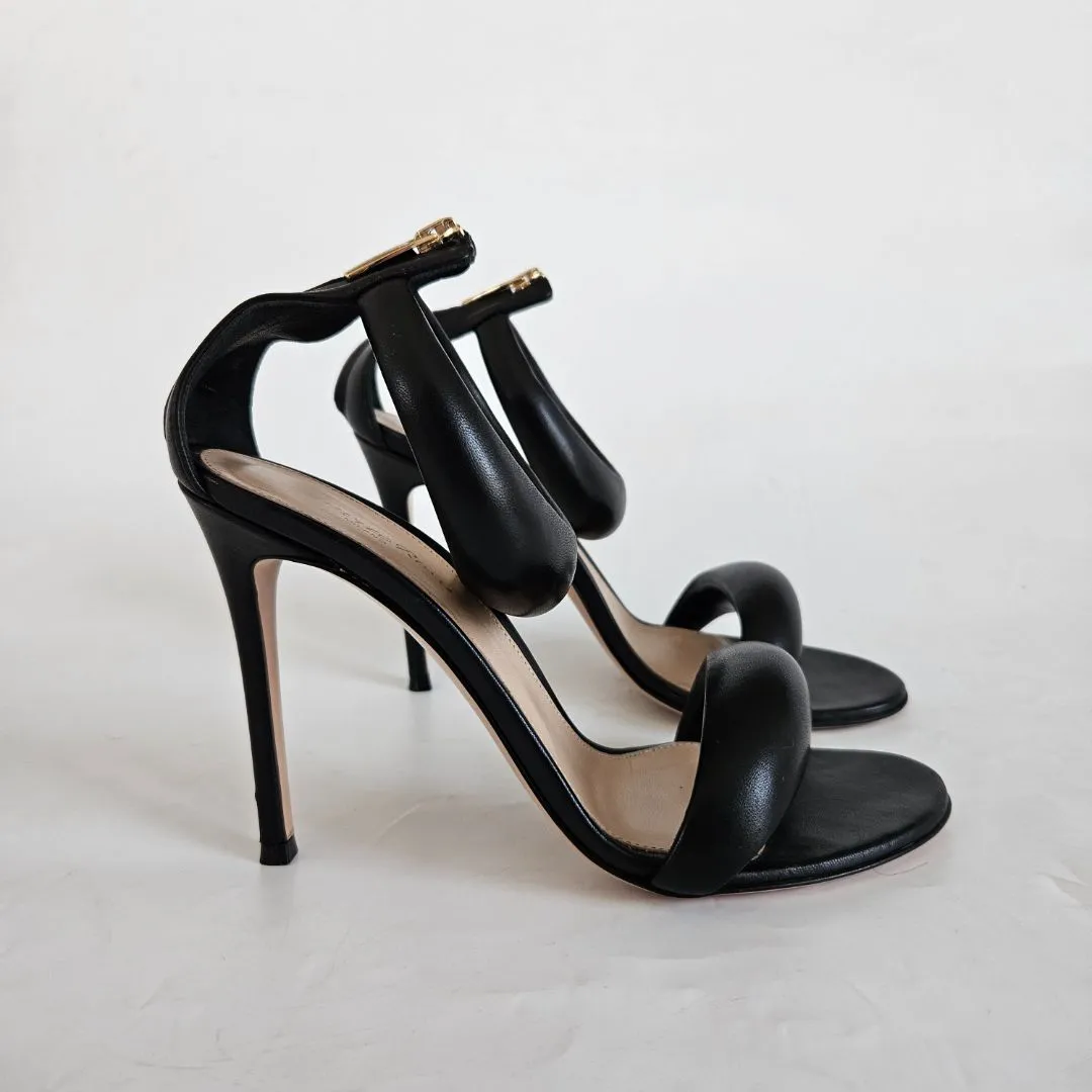 Gianvito Rossi Bijoux High Heel Sandals In Black Leather, 39