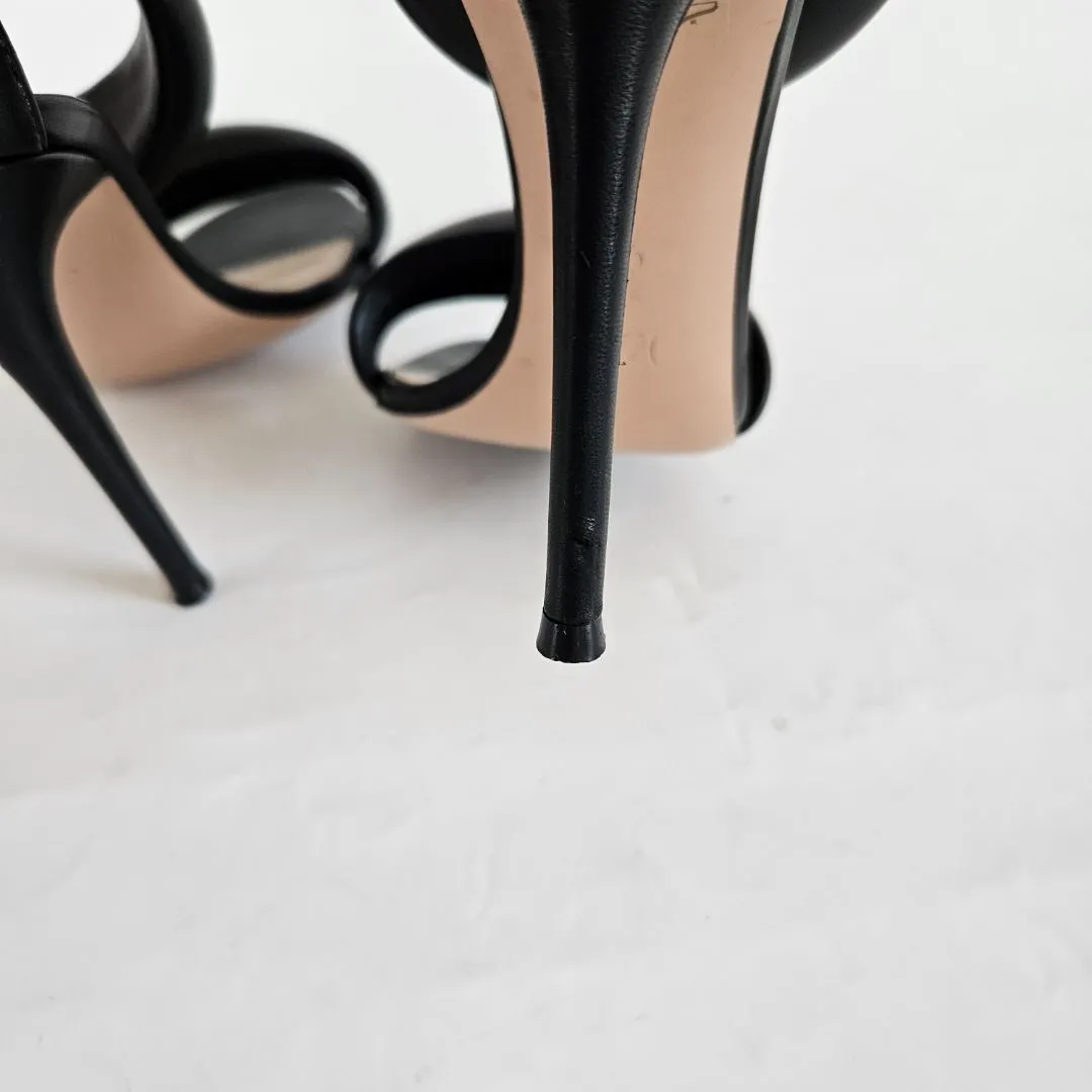 Gianvito Rossi Bijoux High Heel Sandals In Black Leather, 39
