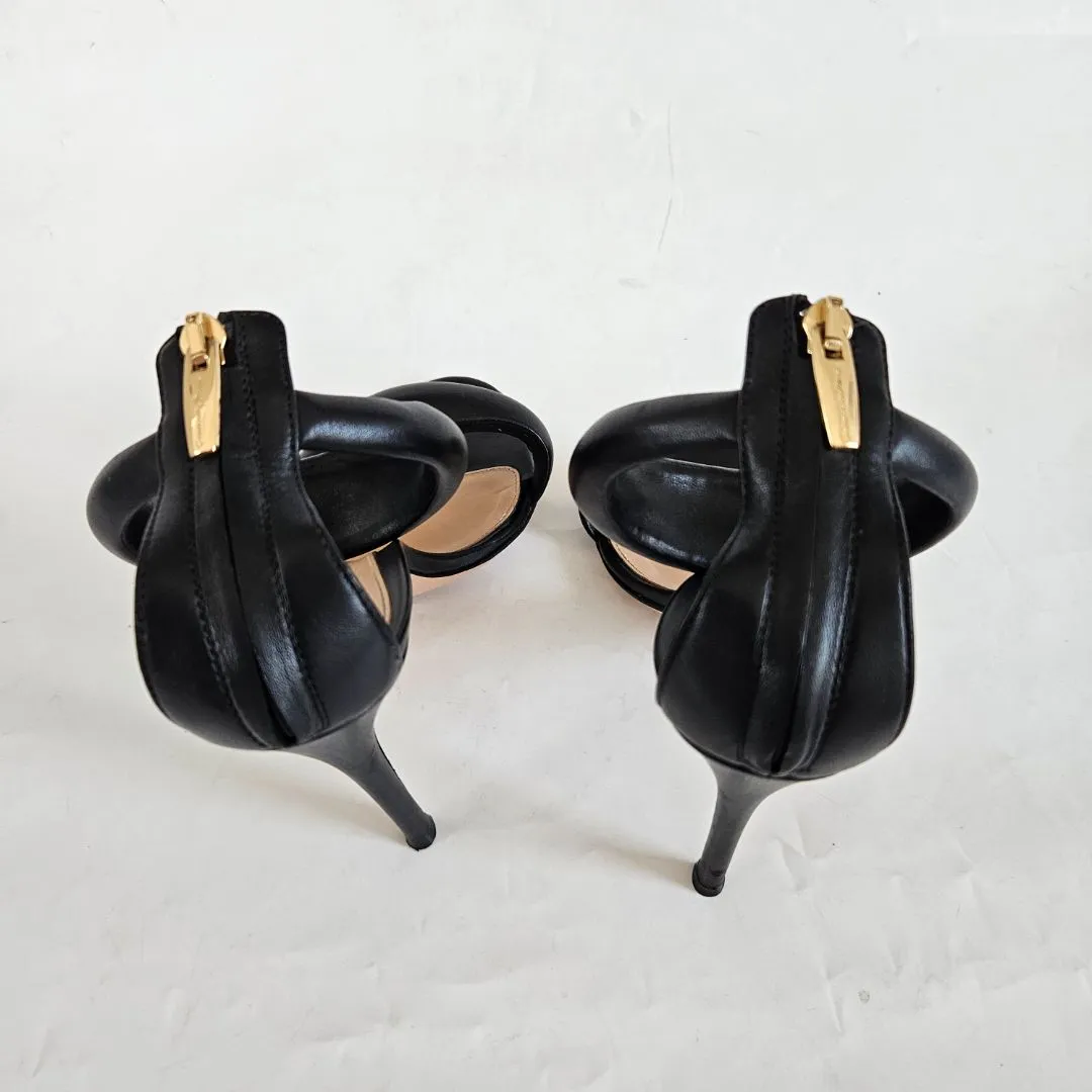 Gianvito Rossi Bijoux High Heel Sandals In Black Leather, 39