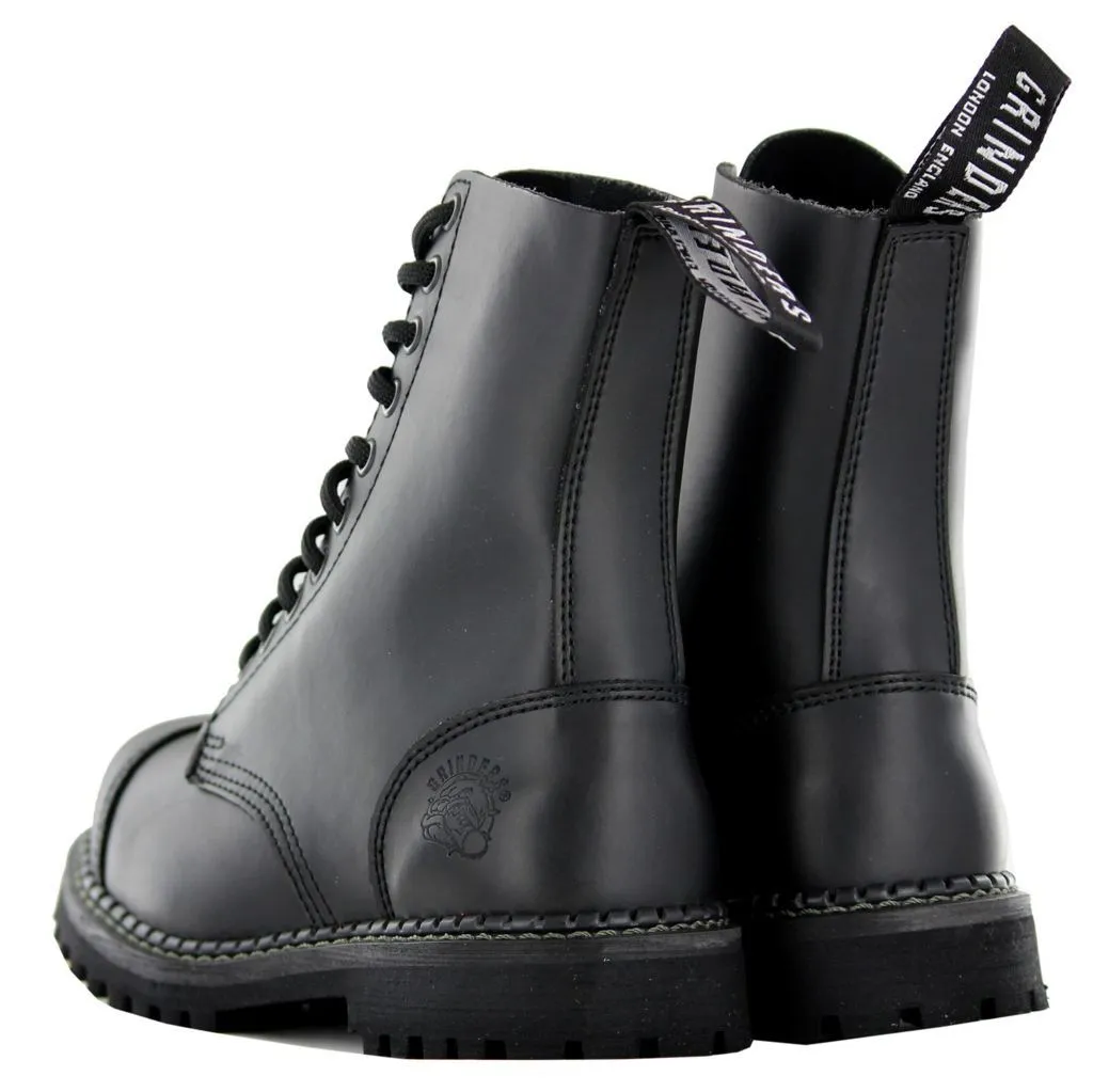 Grinders Stag Cs Derby Black Unisex Ankle Steel Toe Boots