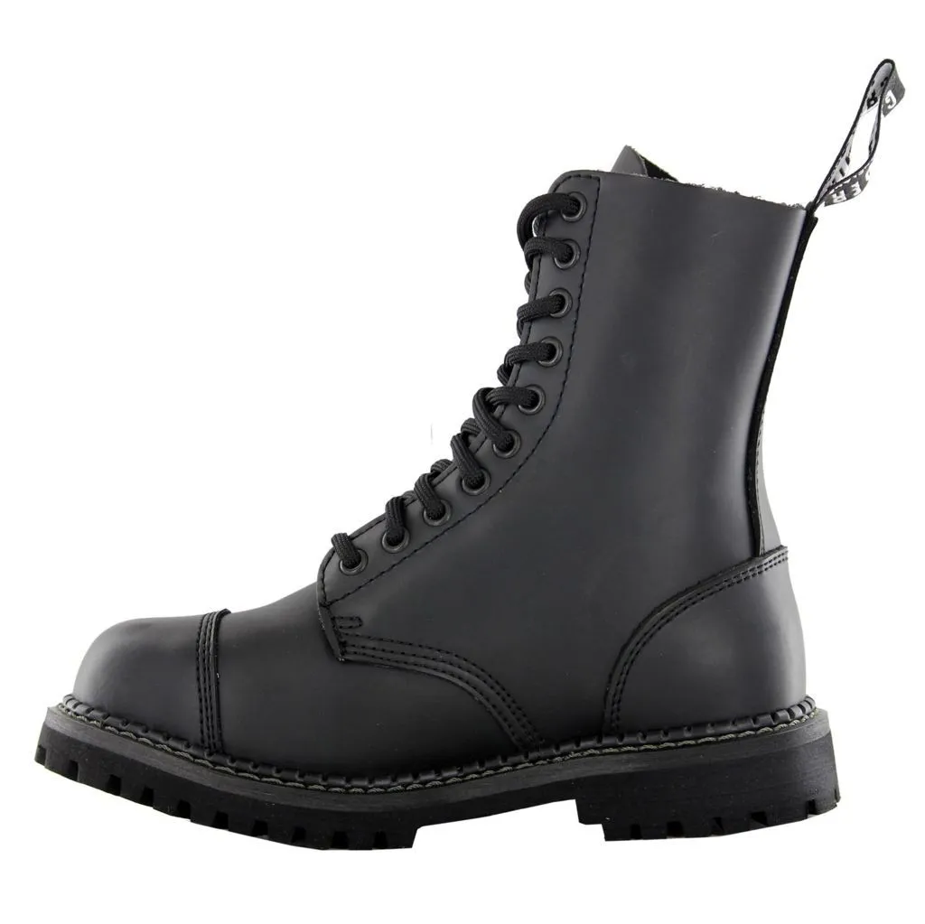 Grinders Stag Cs Derby Black Unisex Ankle Steel Toe Boots