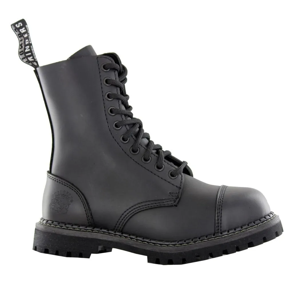 Grinders Stag Cs Derby Black Unisex Ankle Steel Toe Boots
