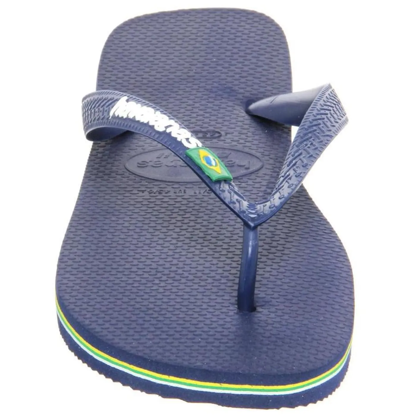Havaianas Brasil Logo Navy Mens Womens Unisex New Beach Flip Flops
