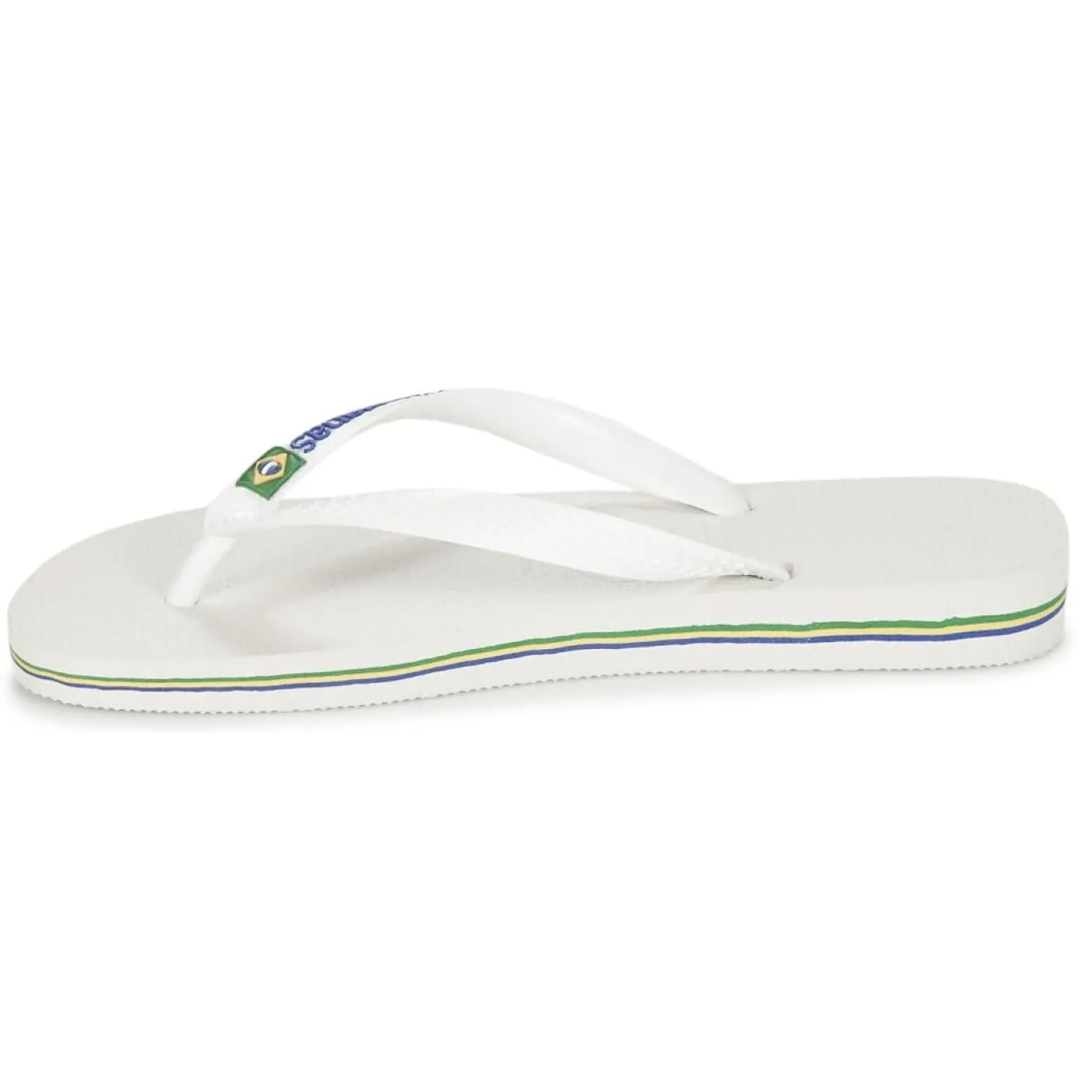 Havaianas Brasil Logo White Mens Womens Unisex New Beach Flip Flops
