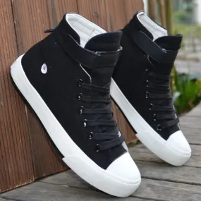 High Top Canvas for Men-Fashion Breathable Sneakers-Casual Men's Shoe
