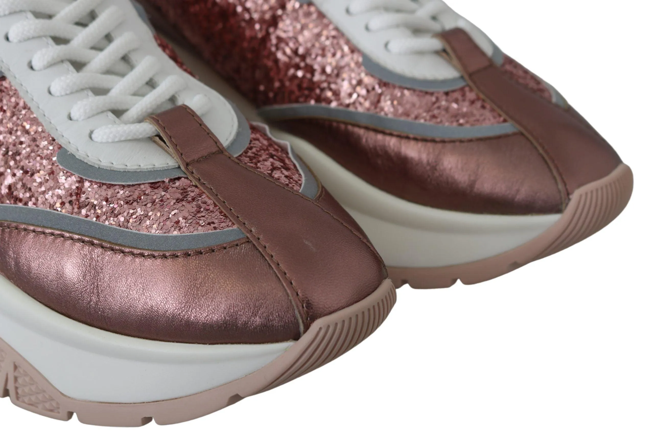 Jimmy Choo Candyfloss Glitter Sneakers Euphoria