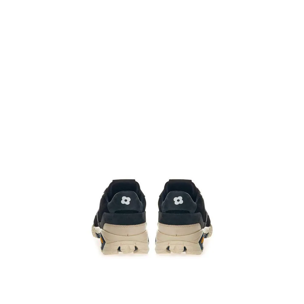 Lardini Black Suede Sneakers