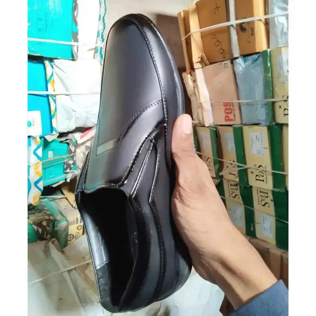 Loafers Black Formal Synthetic Slip-on Leather Loafer