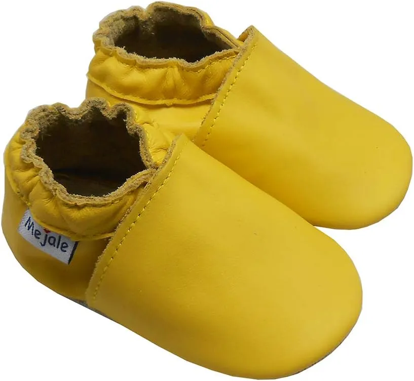 Mejale Baby Leather Shoes Infant Toddler Soft Sole Moccasins Shoes Boys Girls Pre-Walkers