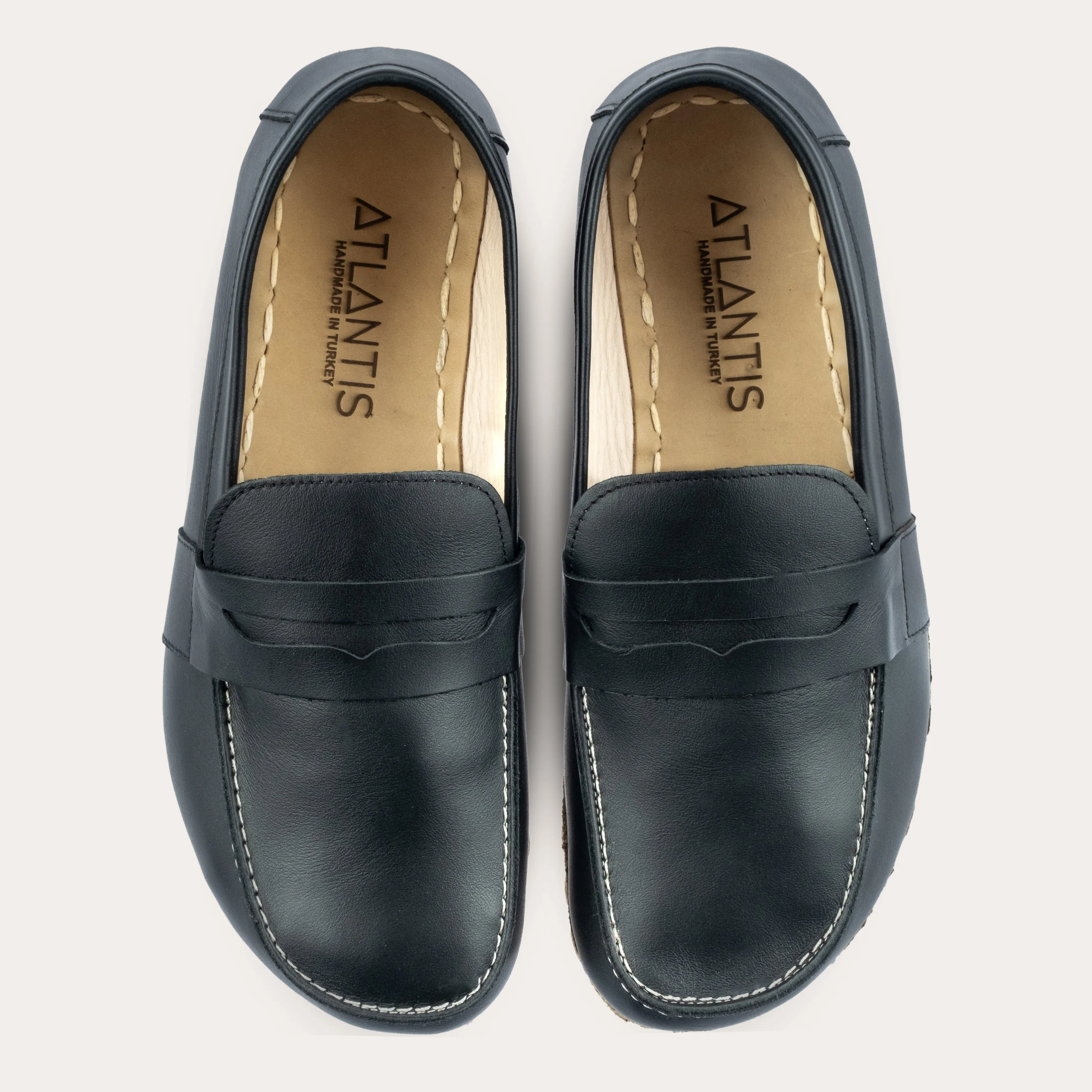 Men's Black Penny Loafers
