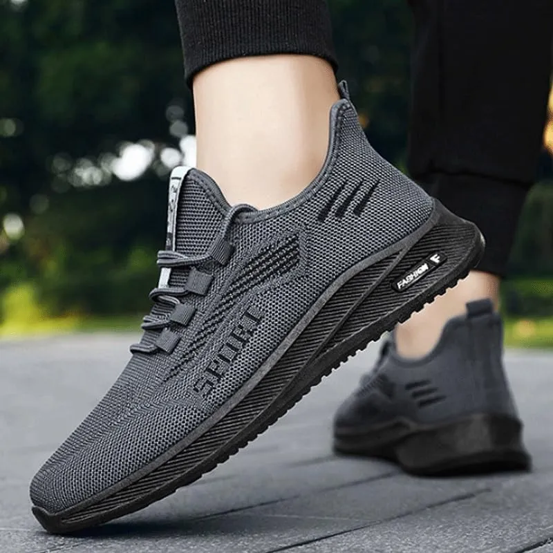 Mens Commuter Slip-Resistant Lightweight Breathable Easy to Walk Lightweight Mesh Breathable Tennis Shoes for Summer Outdoor Driving & Walking