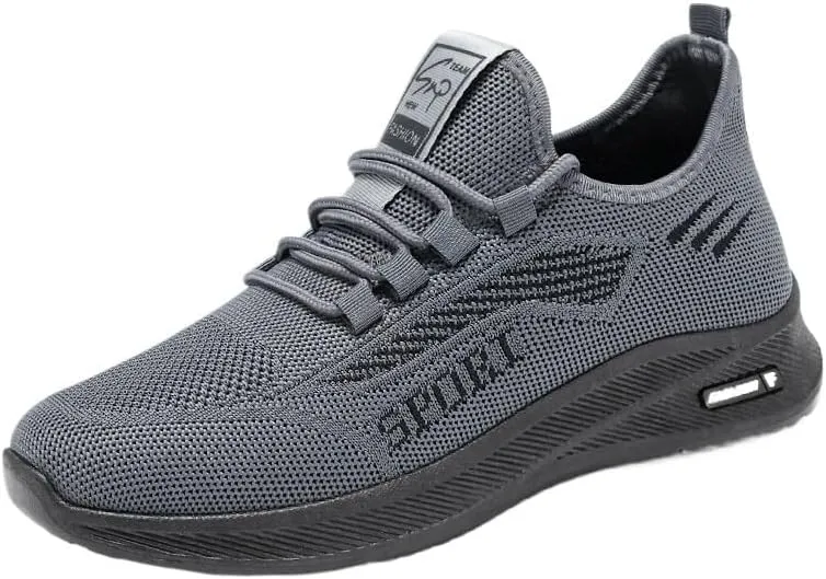 Mens Commuter Slip-Resistant Lightweight Breathable Easy to Walk Lightweight Mesh Breathable Tennis Shoes for Summer Outdoor Driving & Walking