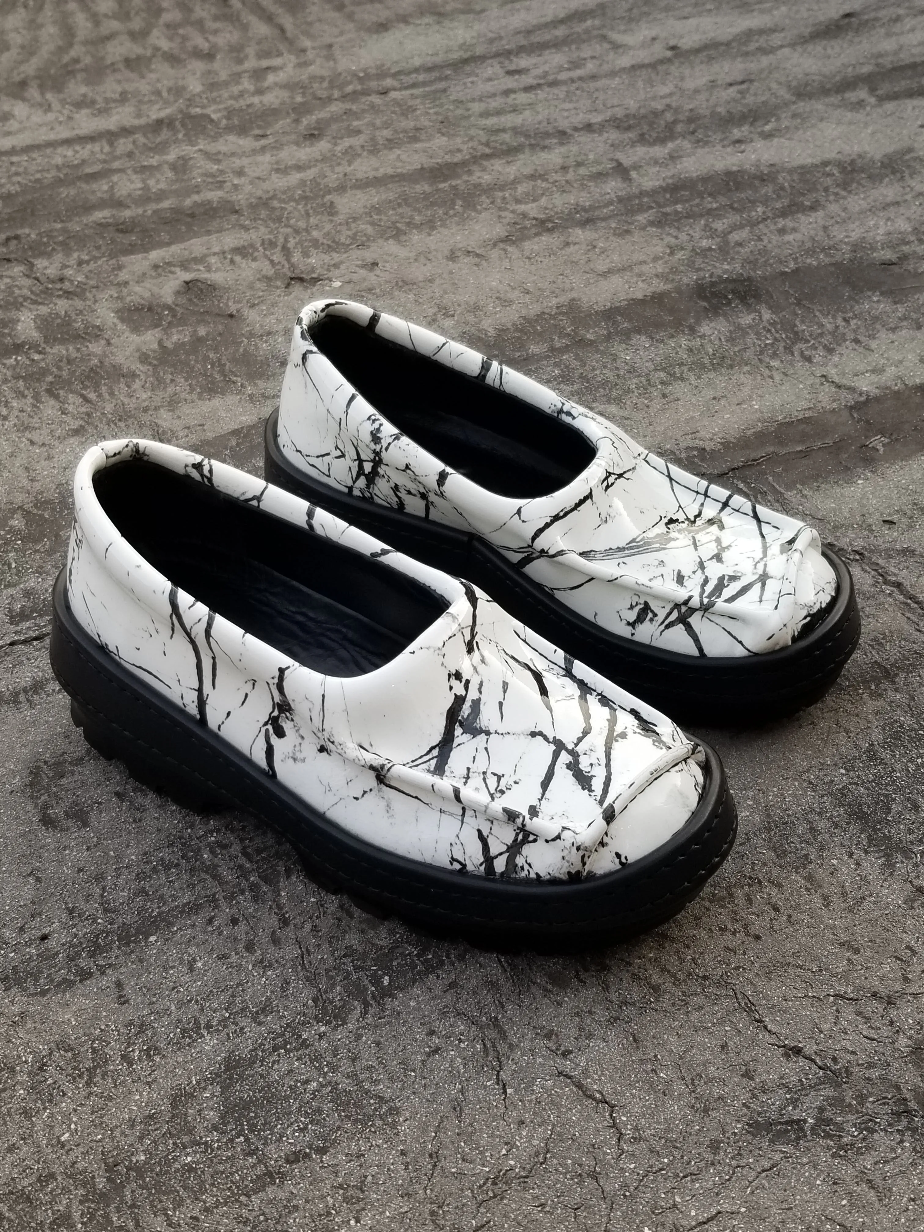 Moccasins in Marble