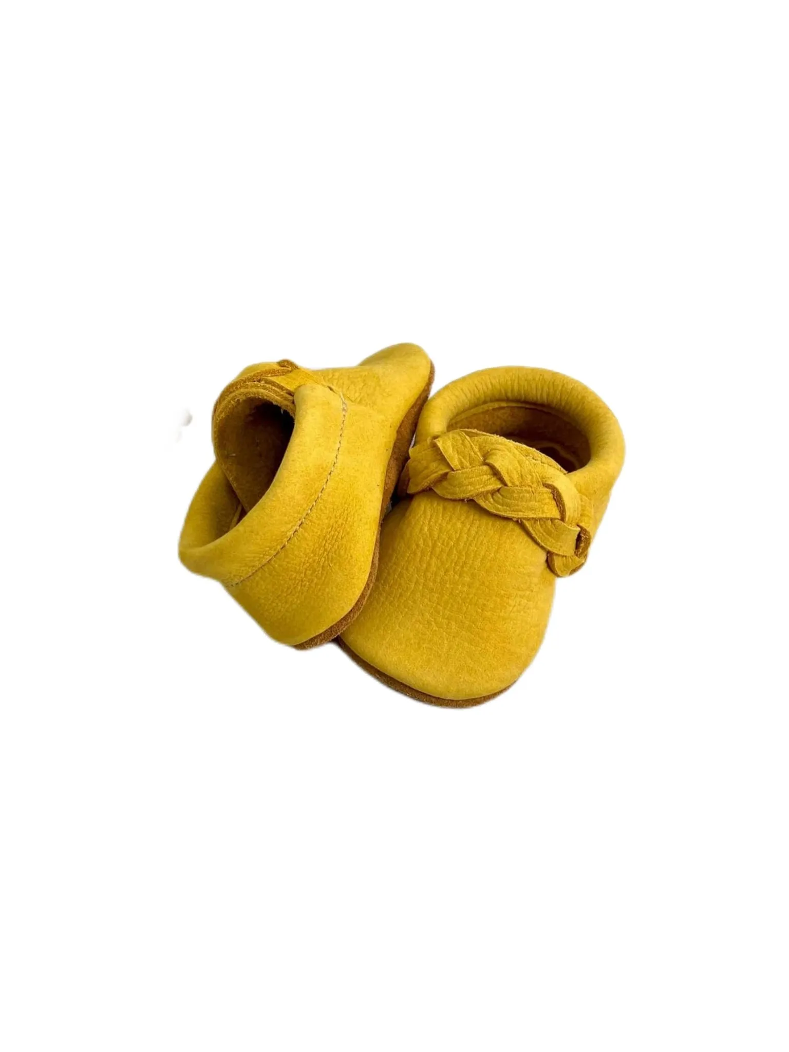 Mustard Braided Moccs