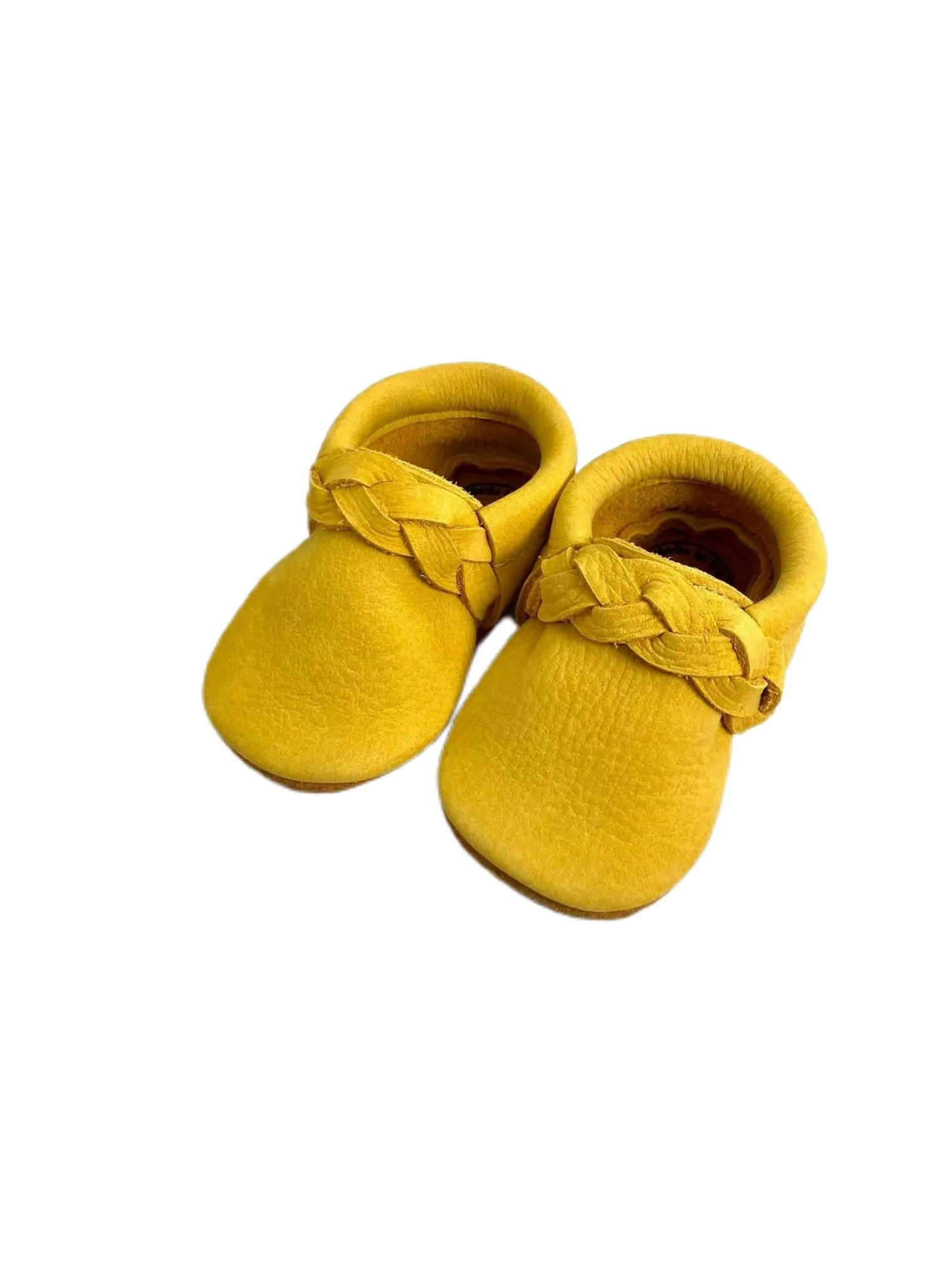 Mustard Braided Moccs