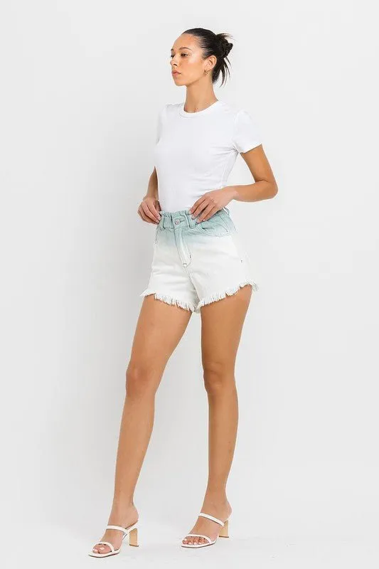Ombre Denim Shorts