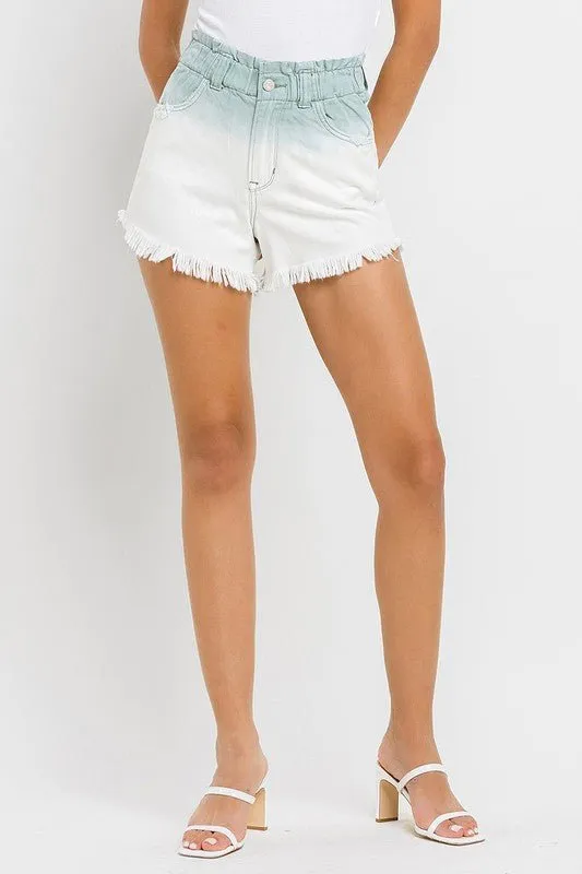 Ombre Denim Shorts