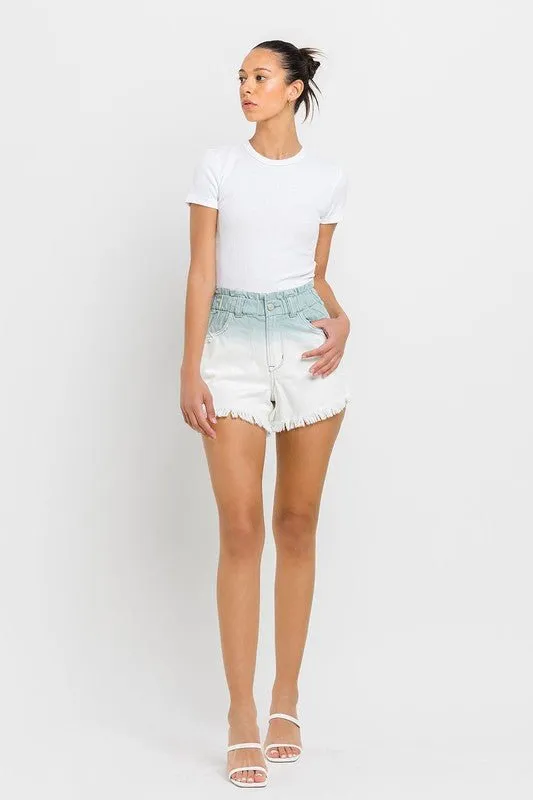 Ombre Denim Shorts