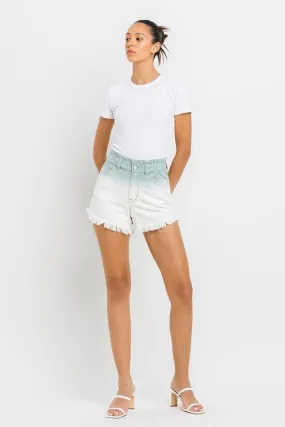 Ombre Denim Shorts