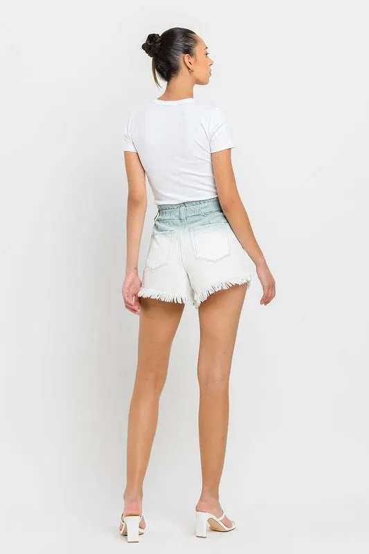 Ombre Denim Shorts