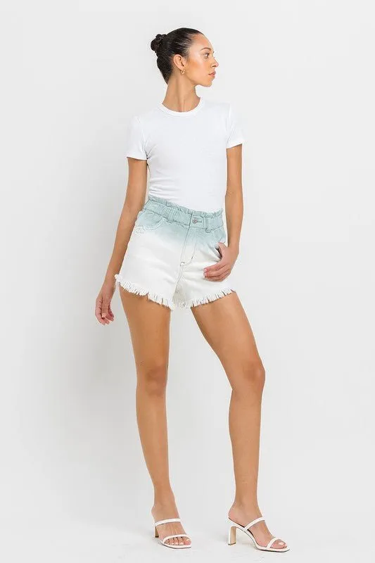 Ombre Denim Shorts