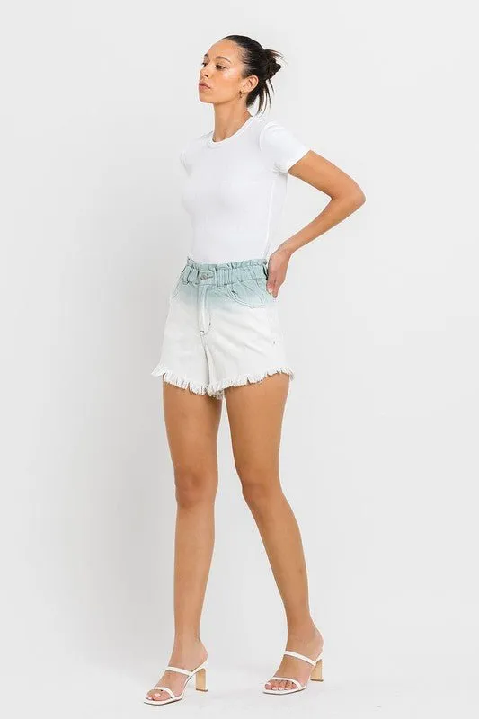 Ombre Denim Shorts