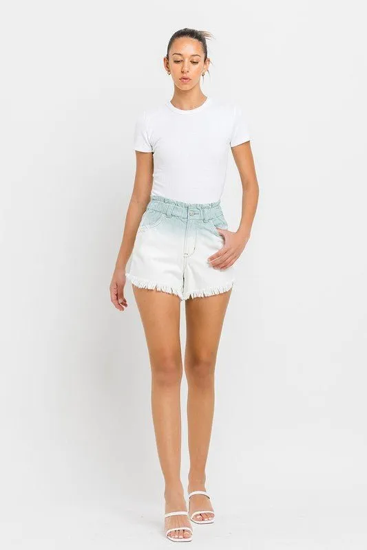 Ombre Denim Shorts