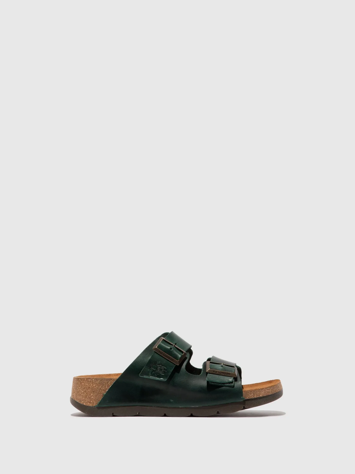 Open Toe Mules CAJA721FLY BRIDLE PETROL
