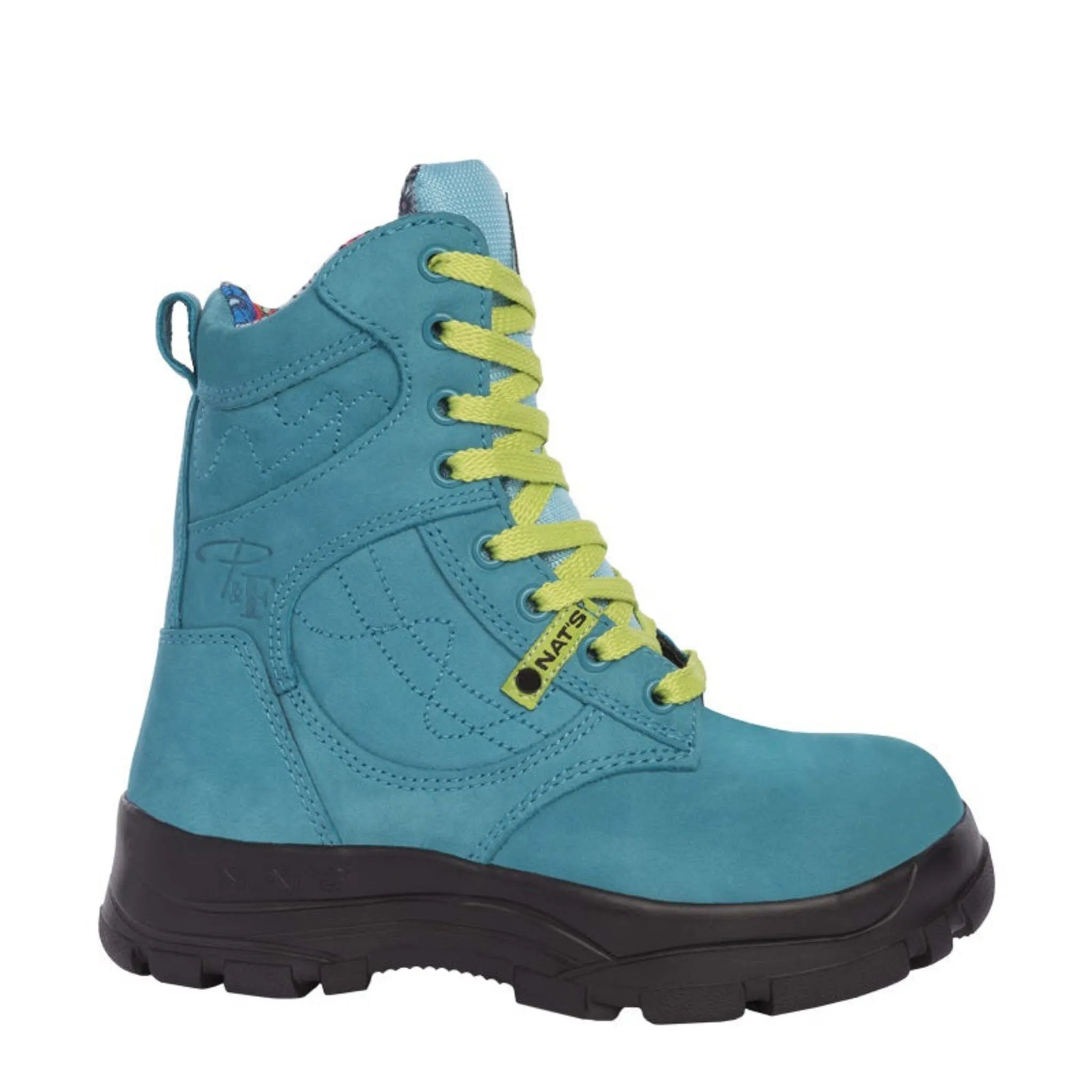 P&F Women's 8" Safety Work Boots PF688 CSA Approved, Nubuck Leather, Steel Toe, Puncture Resistant, Lightweight, Waterproof, Ultra Comfort | Sizes 5-11
