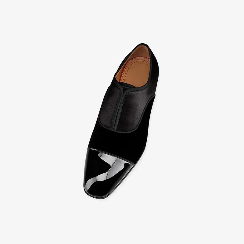 Patchwork Square Toe Loafers
