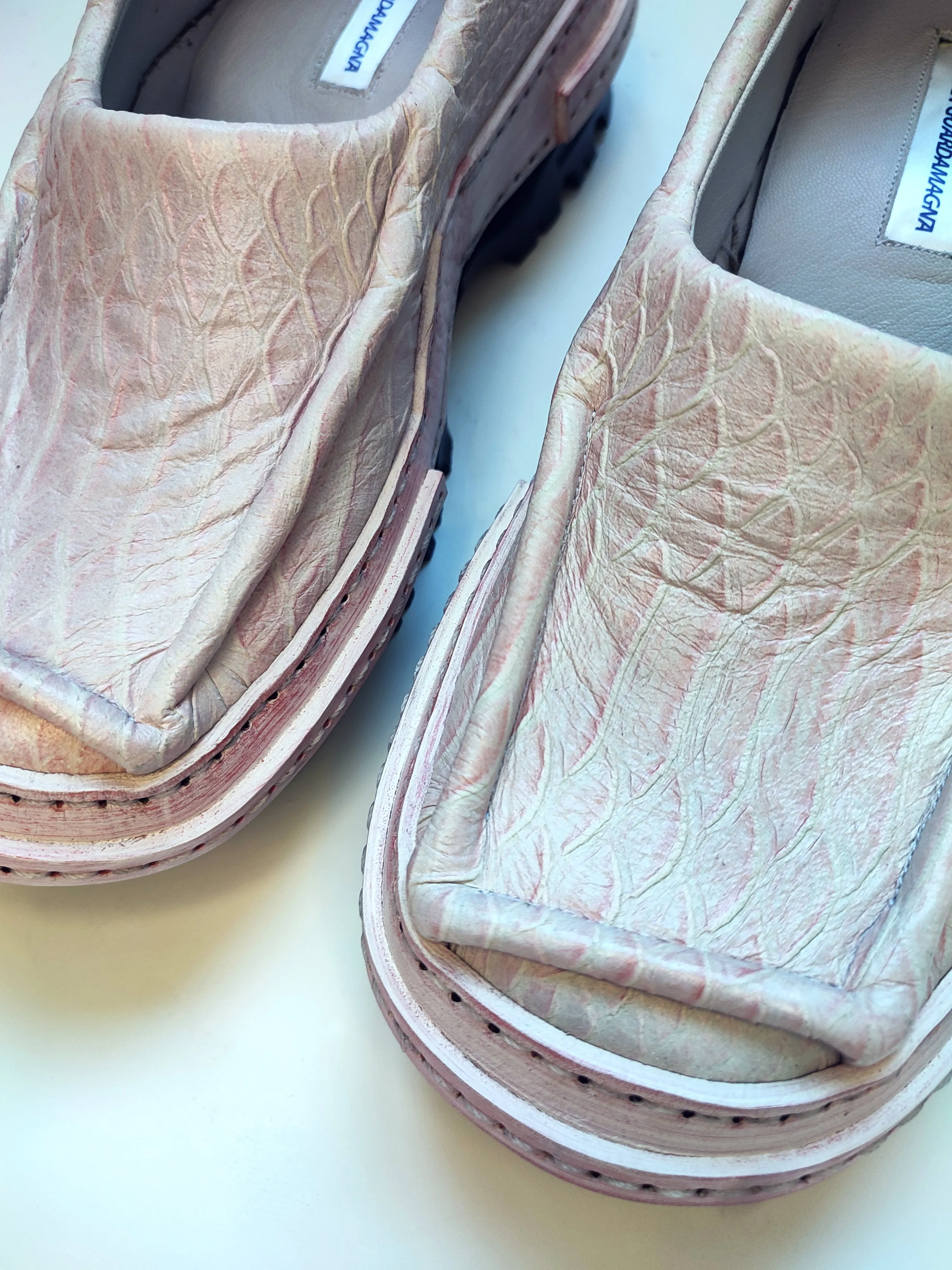 Pink Snake Moccasins