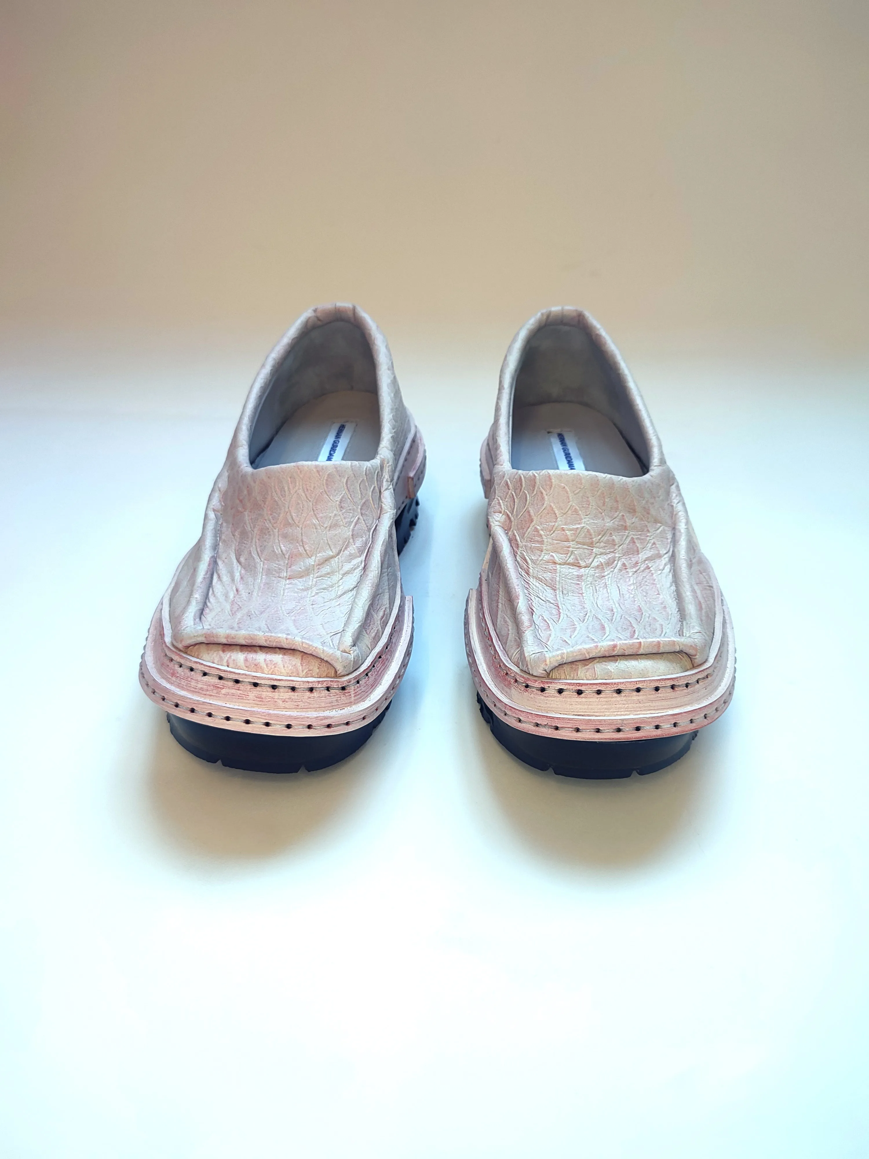 Pink Snake Moccasins