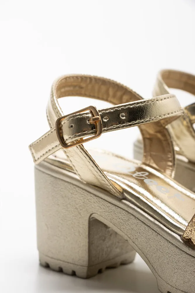 Platform Heel Gold