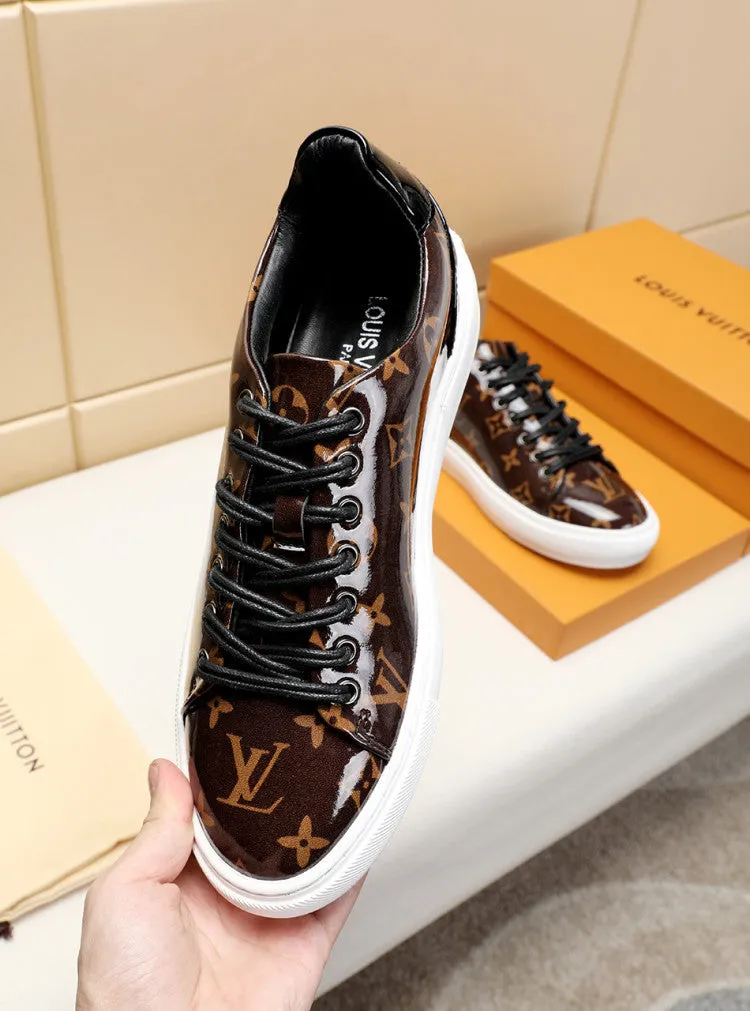 PT - LUV Low BLnogram Brown Breathable Sneaker